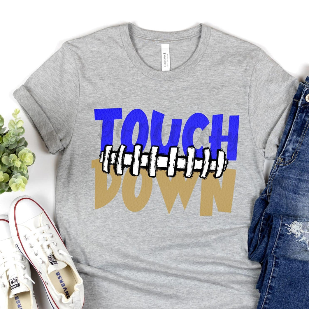 KBD OG Touch Down Football Seams Royal & Vegas Gold