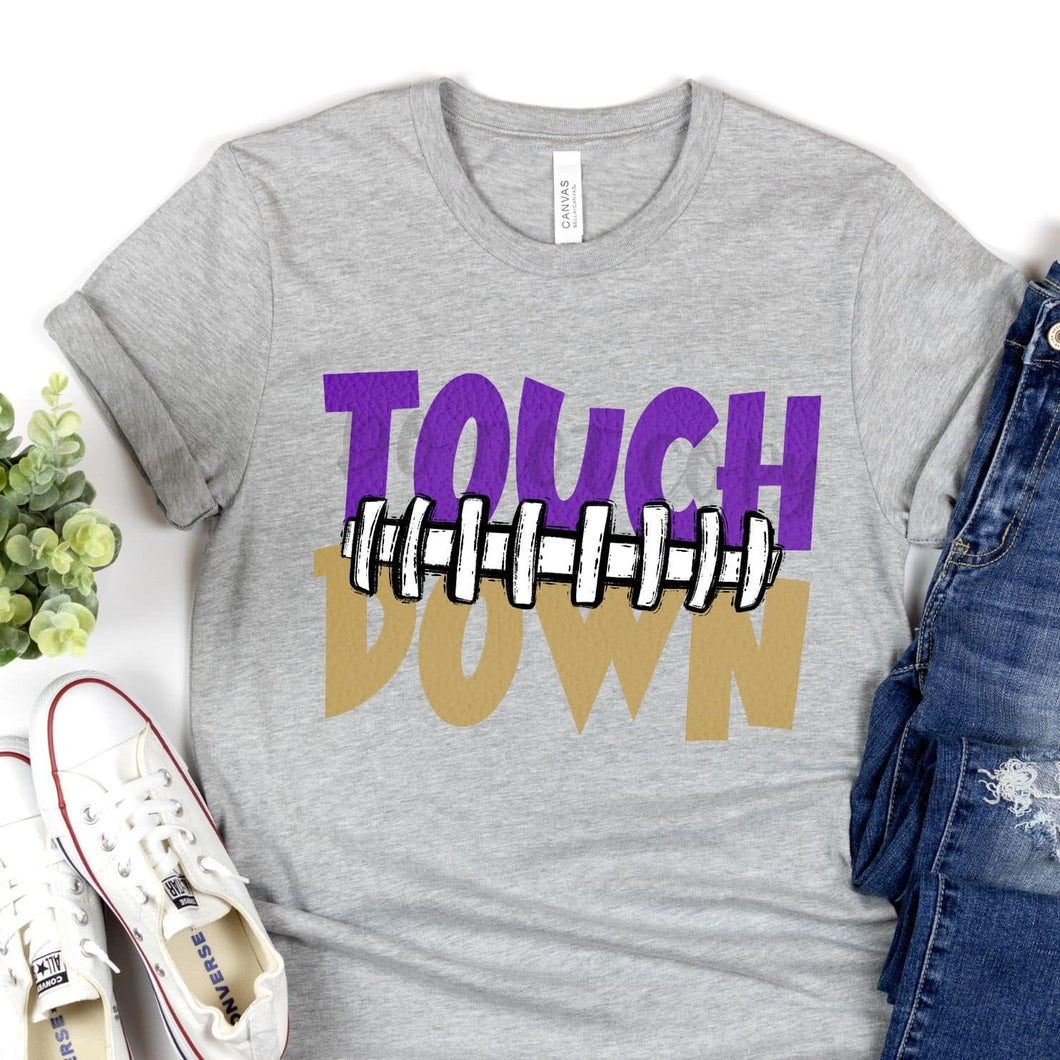 KBD OG Touch Down Football Seams Purple & Vegas Gold