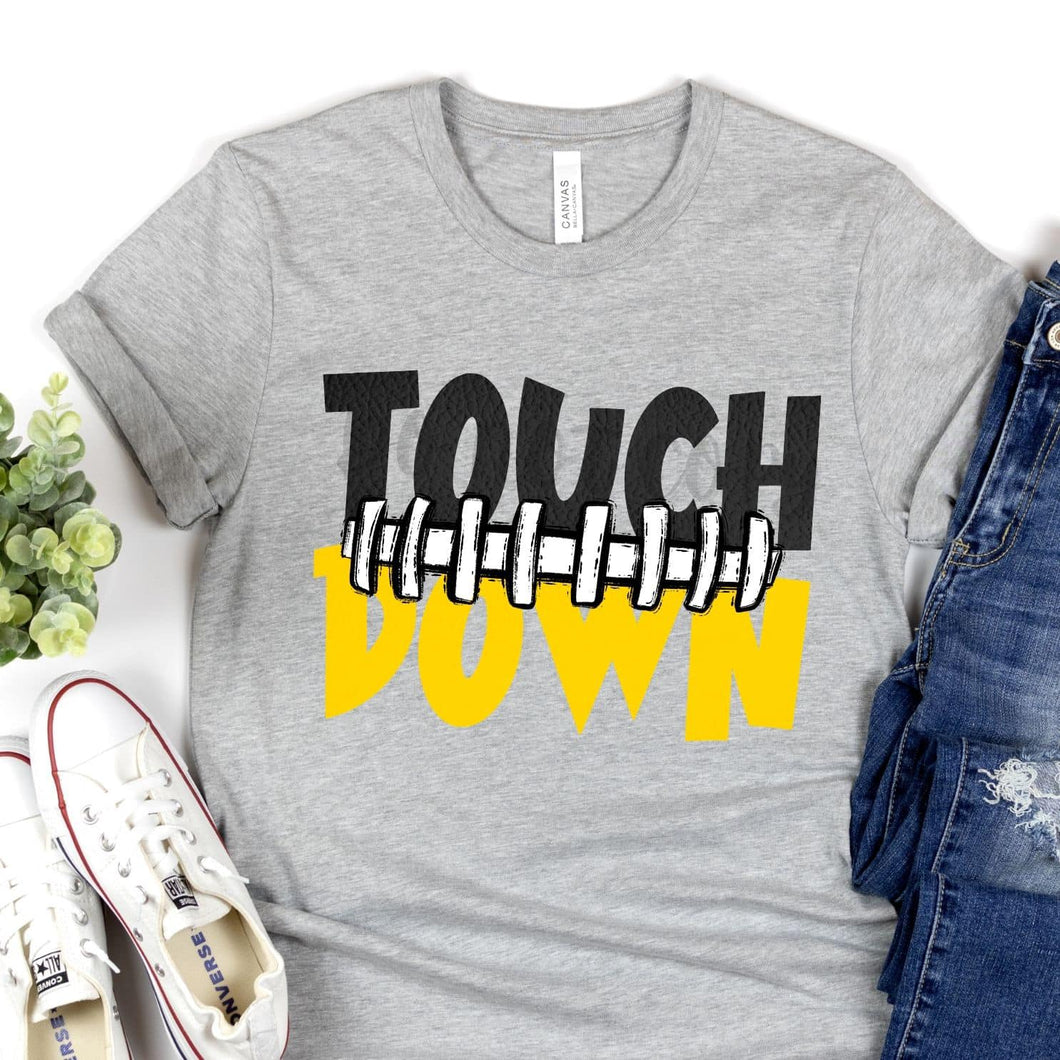 KBD OG Touch Down Football Seams Black & Yellow Gold