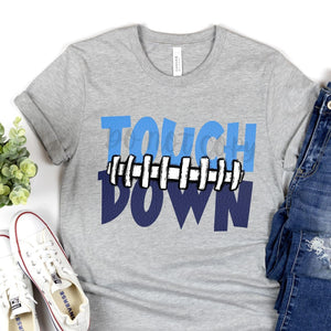 Touch Down Football Seams Carolina Blue & Navy