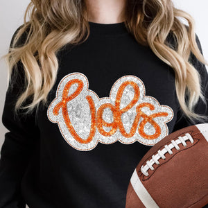 KBD OG SEQUIN AND EMBROIDERY WORDS VOLS Orange and White
