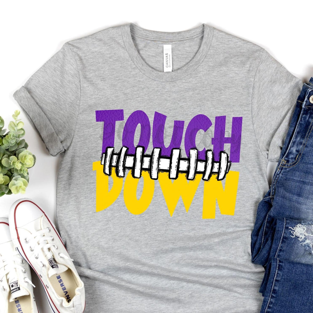KBD OG Touch Down Football Seams Purple & Yellow Gold