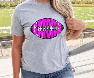 GATORS Inlay Football Hot Pink Digital Downloads