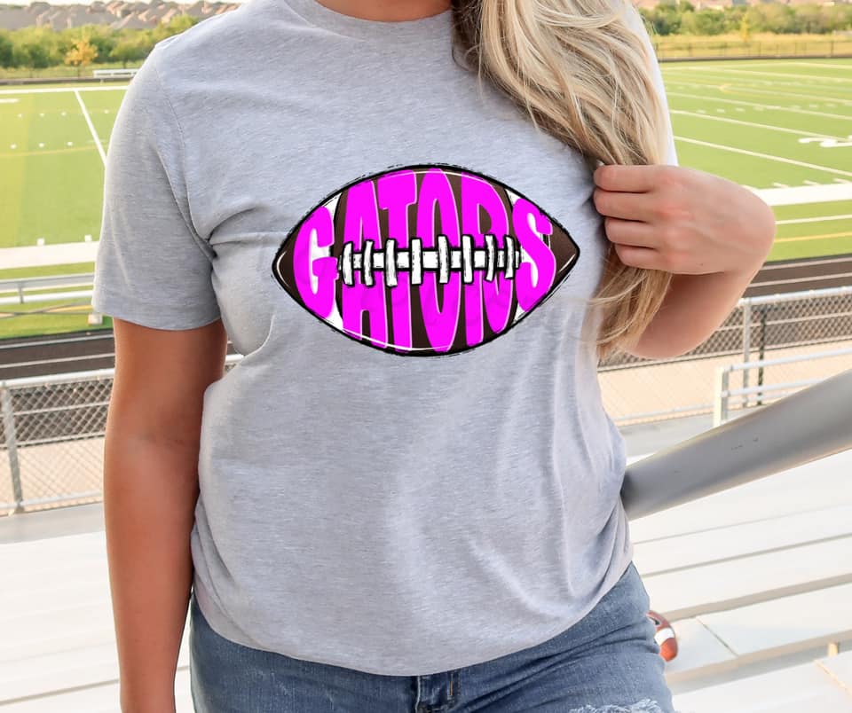 GATORS Inlay Football Hot Pink Digital Downloads