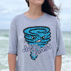 KBD OG SEQUIN AND EMBROIDERY WORDS DC Storm Carolina Blue and Navy