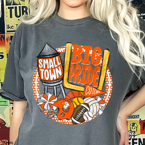 KBD OG Small Town Big Pride Football EAGLES Orange , White and Grey Multi Sport