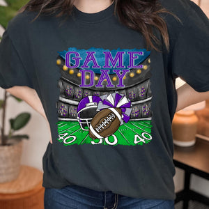 GAME DAY Stadium Purple, White and Silver Digital Download
