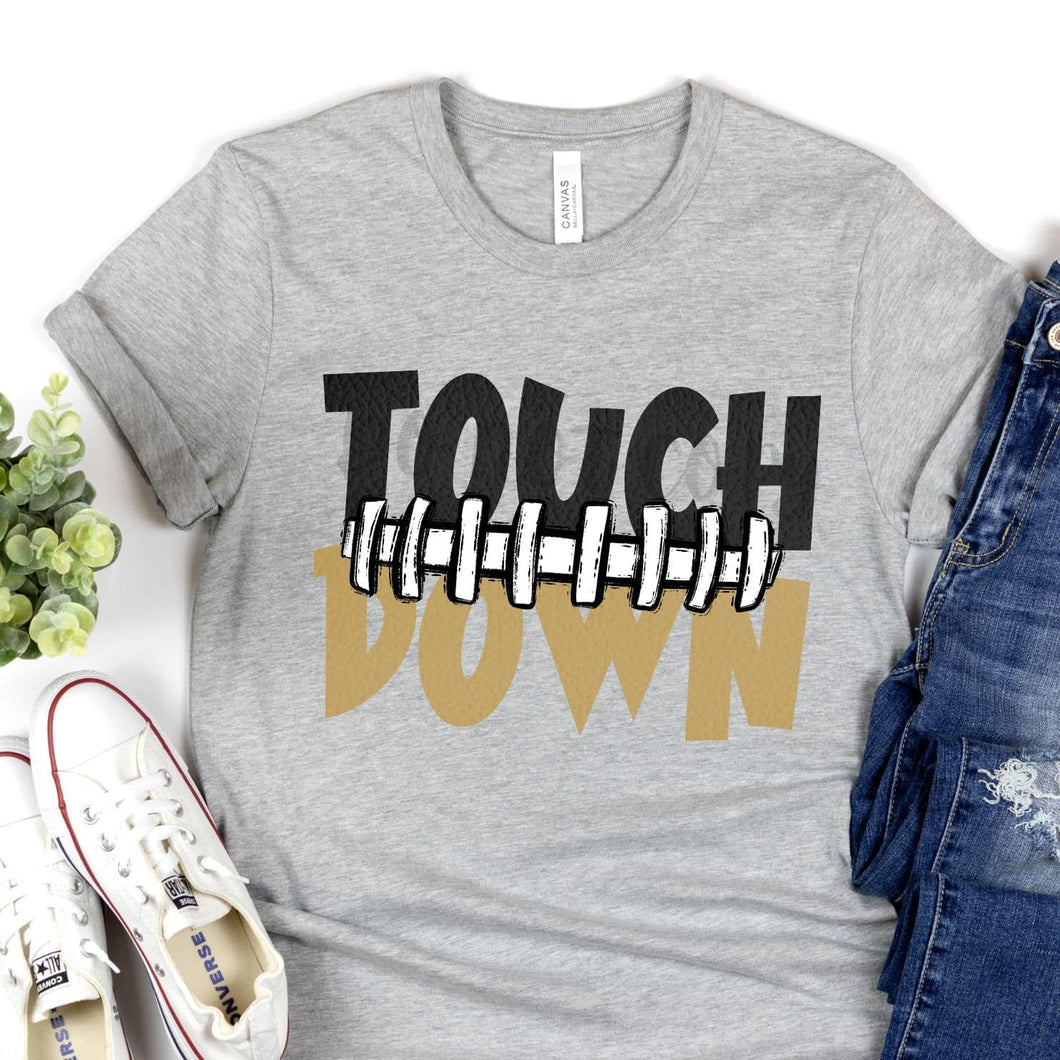 KBD OG Touch Down Football Seams Black & Vegas Gold