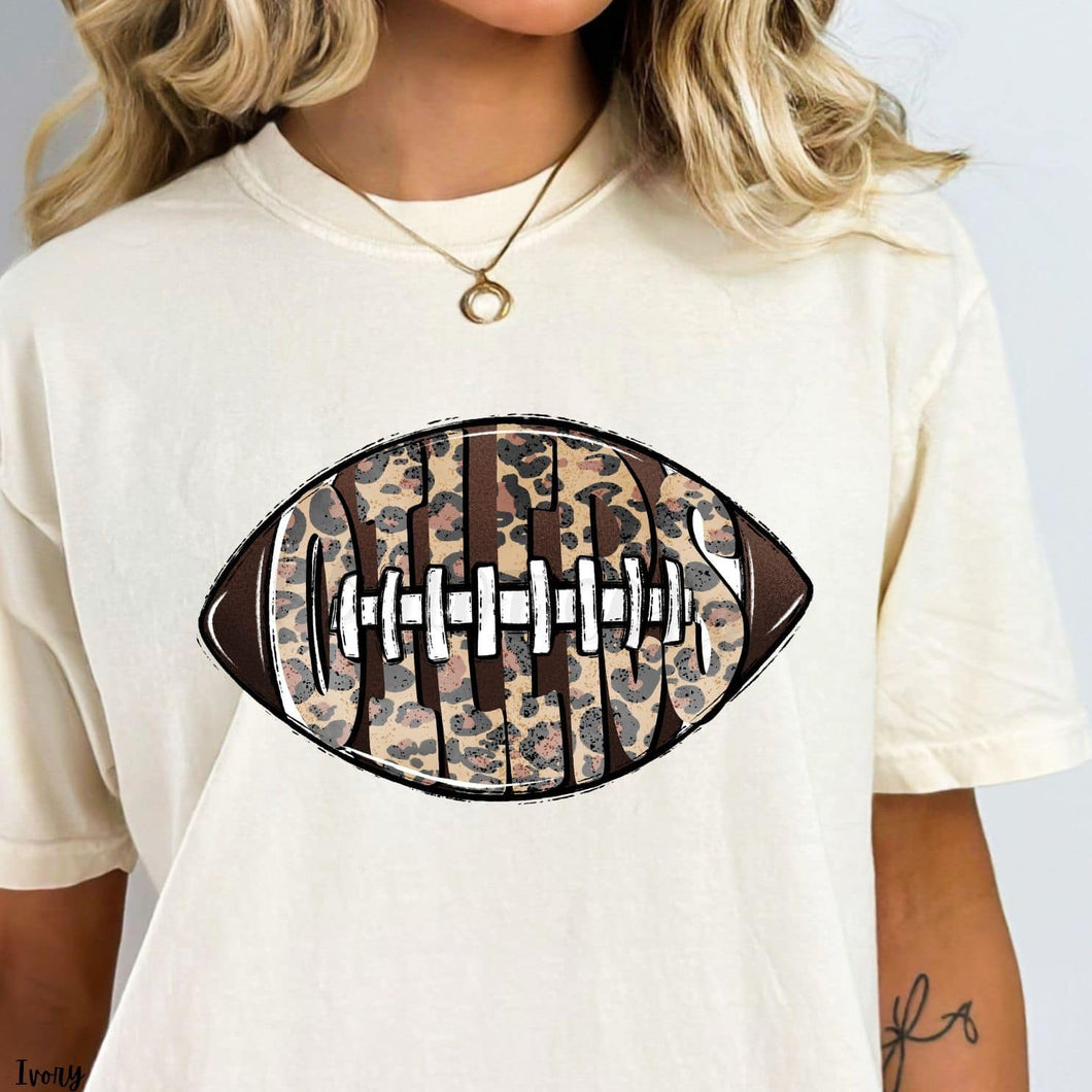 OILERS  Inlay Football Leopard  Digital Downloads