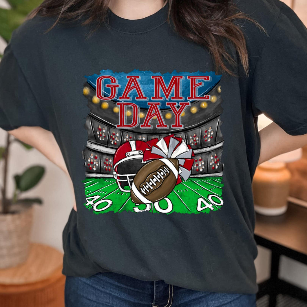 GAME DAY Stadium Crimson and Grey Digital Download