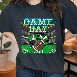 GAME DAY Stadium Kelly Green and White  Digital Download