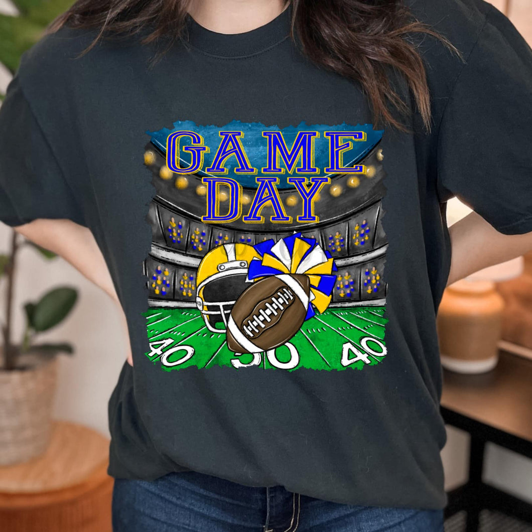 GAME DAY Stadium Royal and Yellow Gold Digital Download