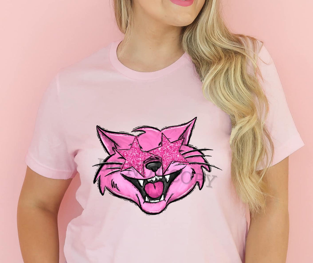 KBD OG BCA Bobcat / Wildcat B Pink with Star Eyes