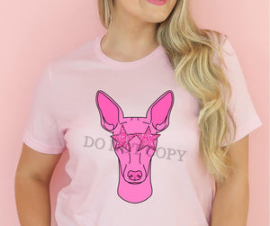 KBD OG BCA Greyhound Pink with Star Eyes