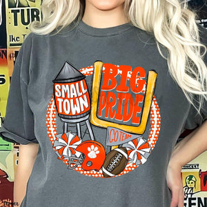 KBD OG Small Town Big Pride Football PAW Orange, White and Grey