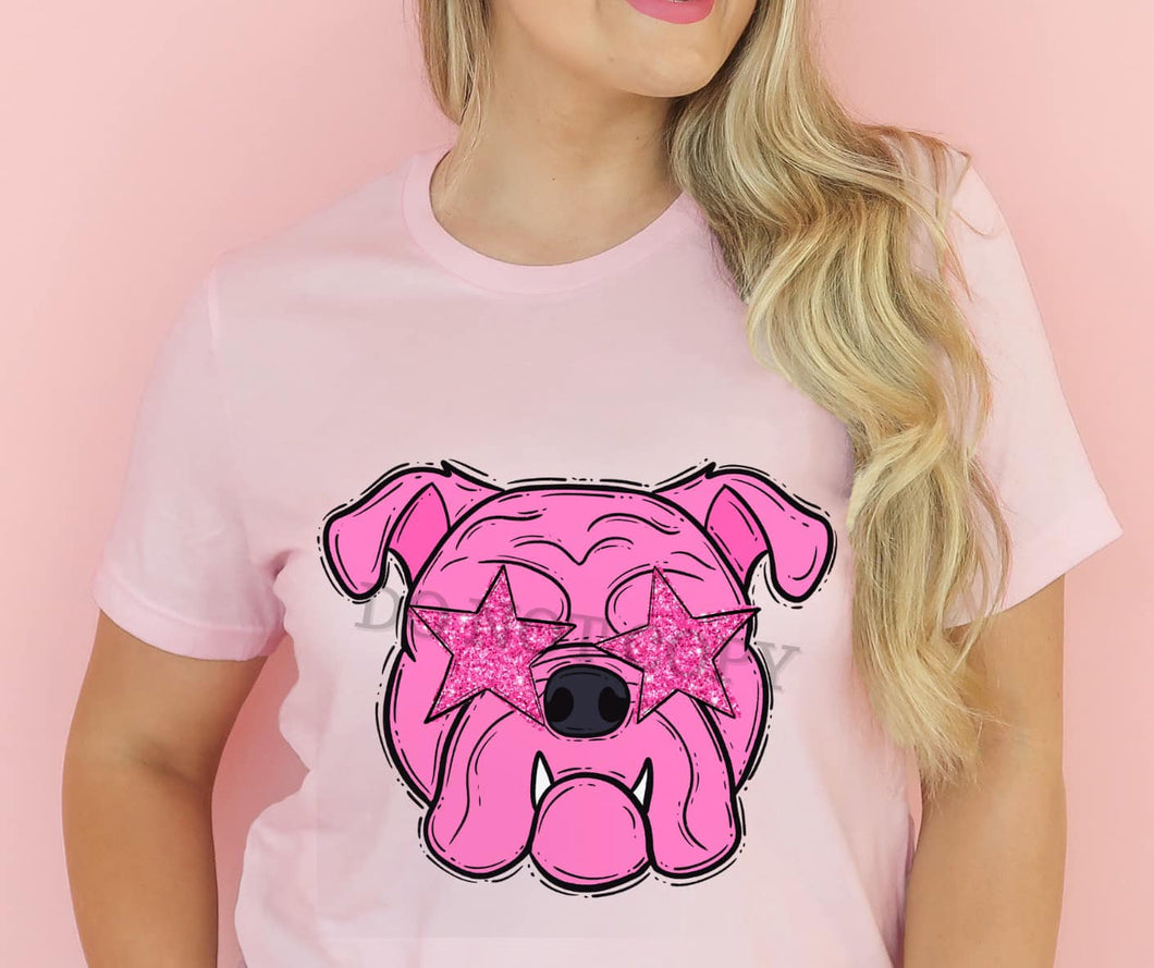 KBD OG BCA Bulldog C Pink with Star Eyes