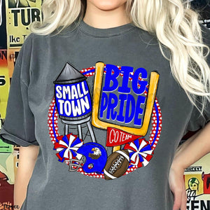 KBD OG Small Town Big Pride Football EAGLES Red, White and Royal