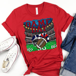 GAME DAY Stadium Red and Navy Digital Download