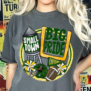 KBD OG Small Town Big Pride Football BUCCANEERS Green and Gold