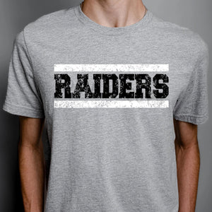 RAIDERS Distressed Black and White Digital Download