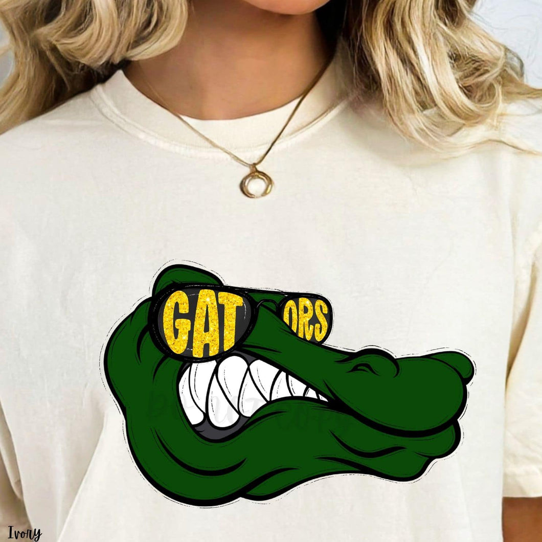GATORS Shades Yellow Gold Glitter