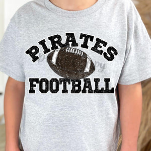 PIRATES Football Distressed Black and White Digital Downloads
