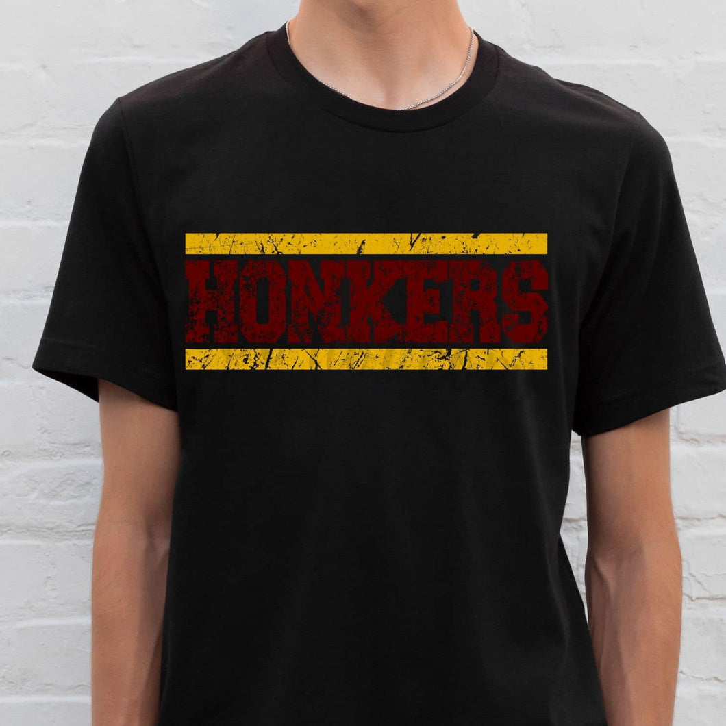 HONKERS Distressed  Maroon and Yellow Gold Digital Download