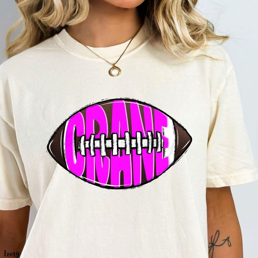 CRANE Inlay Football Hot Pink Digital Downloads