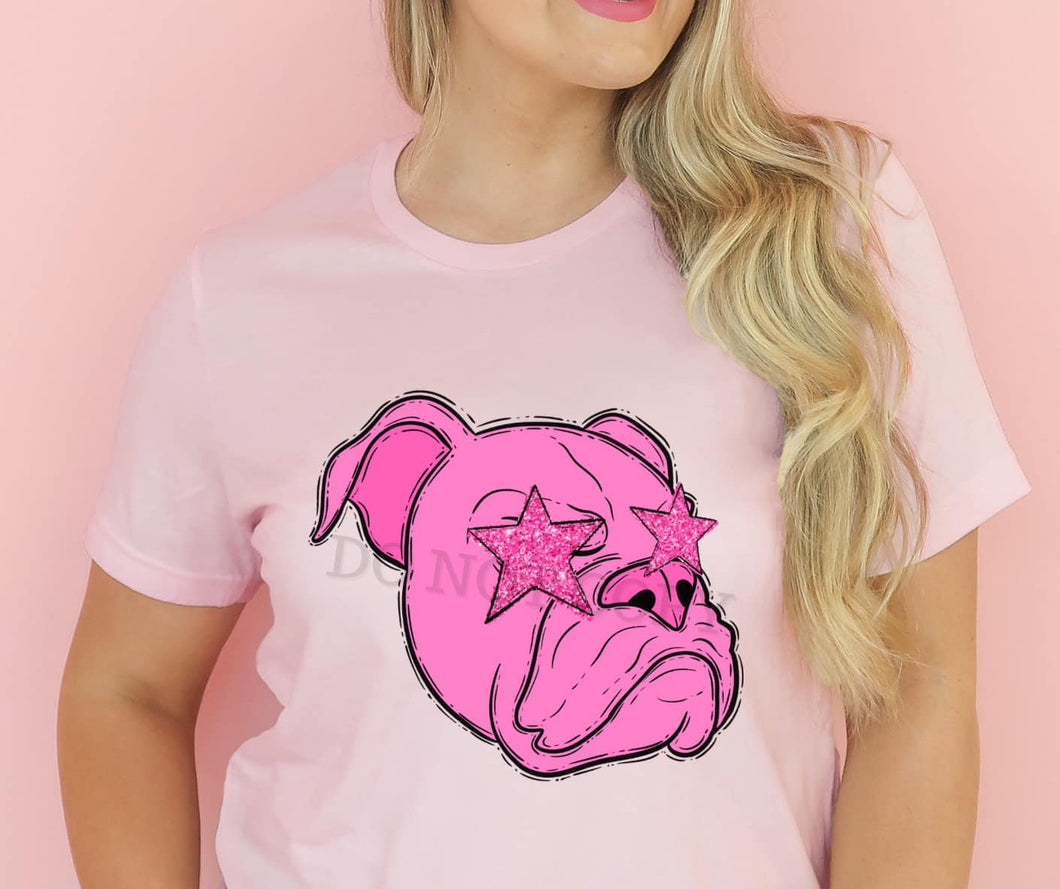 KBD OG BCA Bulldog A Pink with Star Eyes