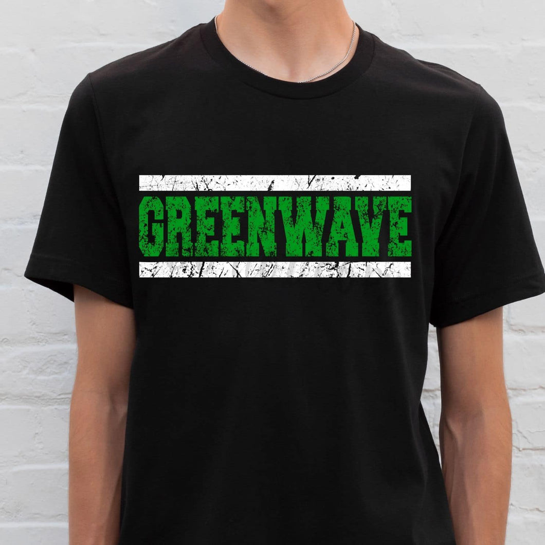 GREENWAVE Distressed Kelly Green and White Digital Downloads