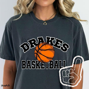 DRAKES Basketball  Black and White Digital Downloads