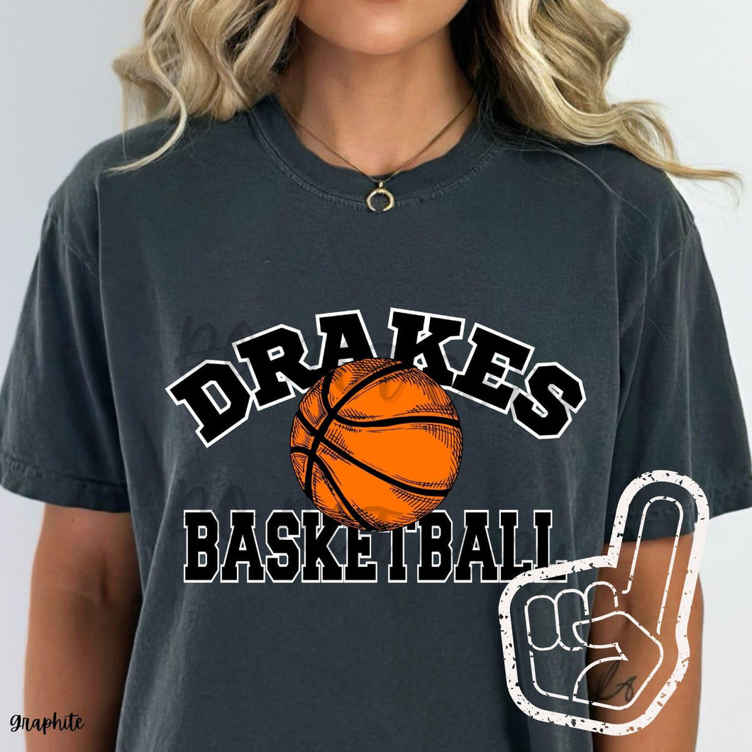 DRAKES Basketball  Black and White Digital Downloads