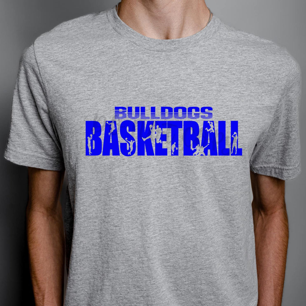BULLDOGS Basketball Knockouts Royal Digital Downloads