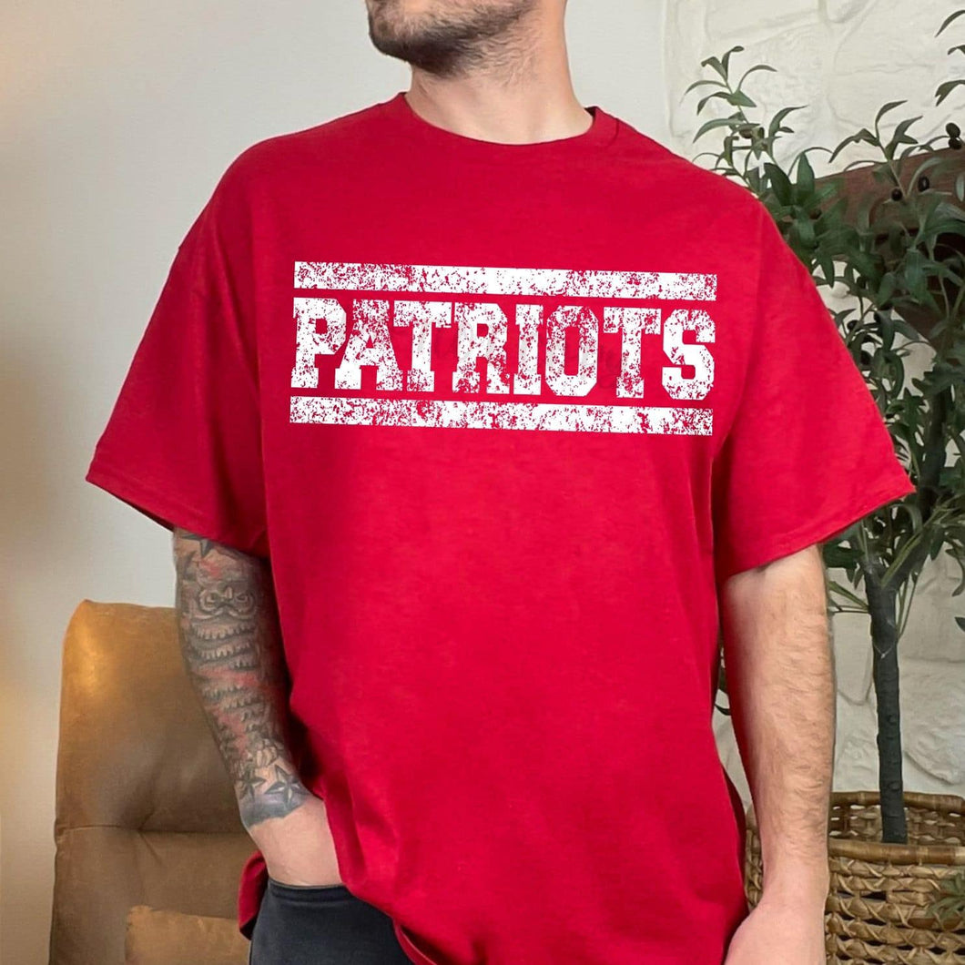 PATRIOTS Distressed White Digital Download
