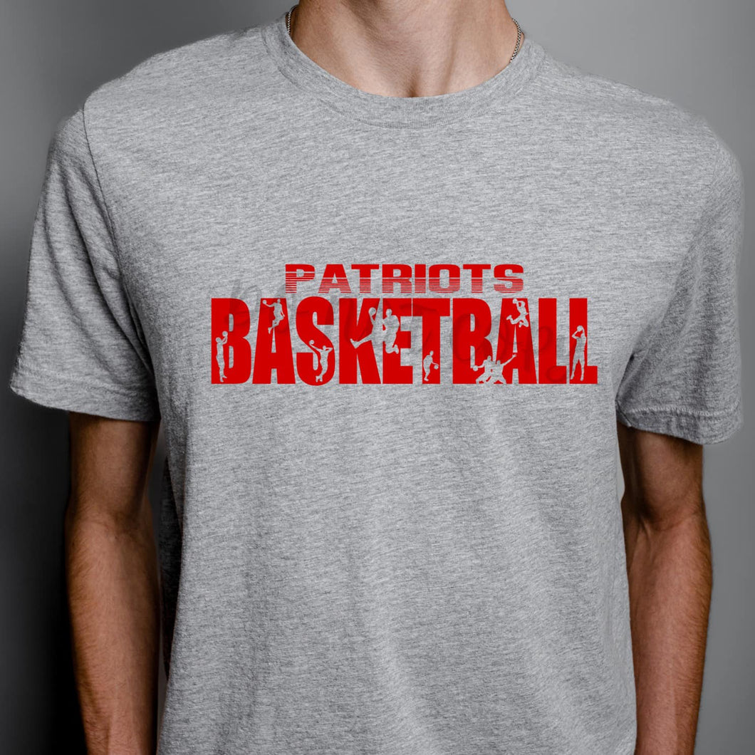 PATRIOTS Basketball Knockouts Red Digital Downloads