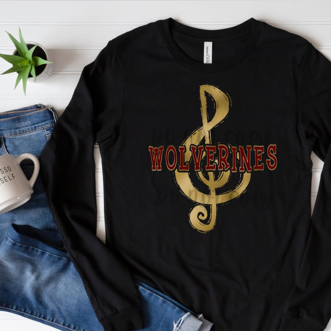 KBD OG SEQUIN AND EMBROIDERY WORDS WOLVERINES Maroon and Gold