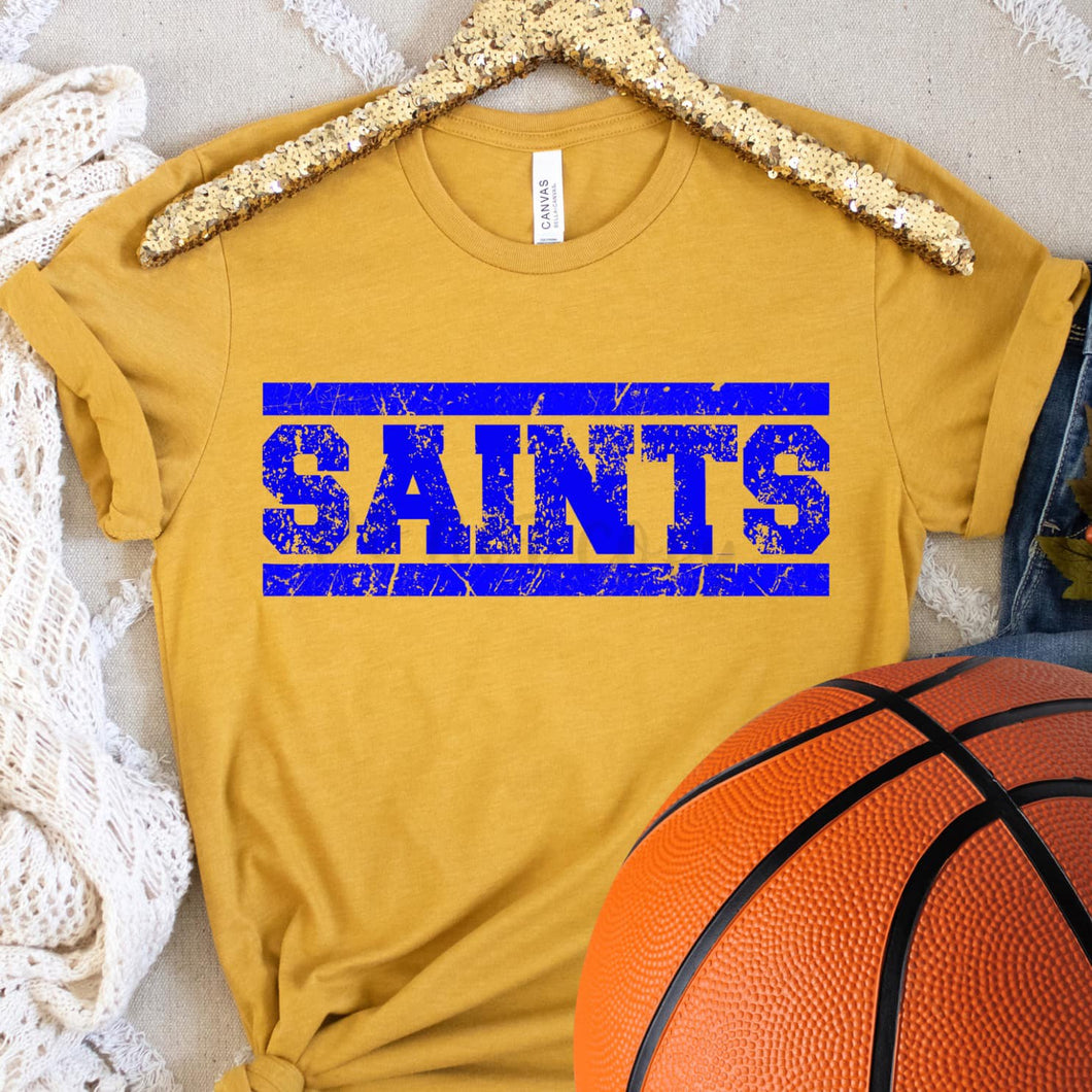 SAINTS Distressed Royal Digital Download