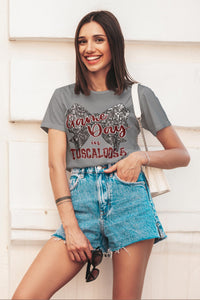 KBD OG  Game Day Sequin Bow In TUSCALOOSA Maroon and Silver