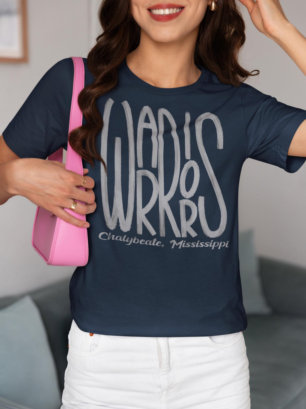 Watercolor Streamlined Hand lettered WARRIORS MS Silver Digital Download