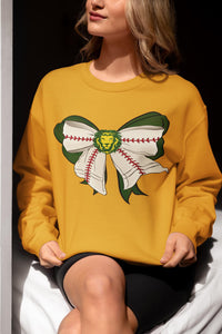 KBD OG Mascot Layered Bows LIONS Baseball and Green Bow