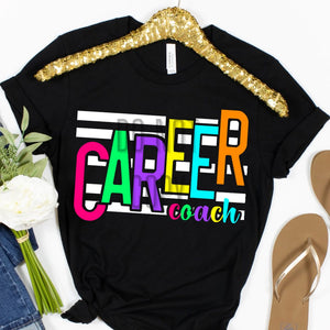 KBD OG Strip Word CAREER COACH White Multi
