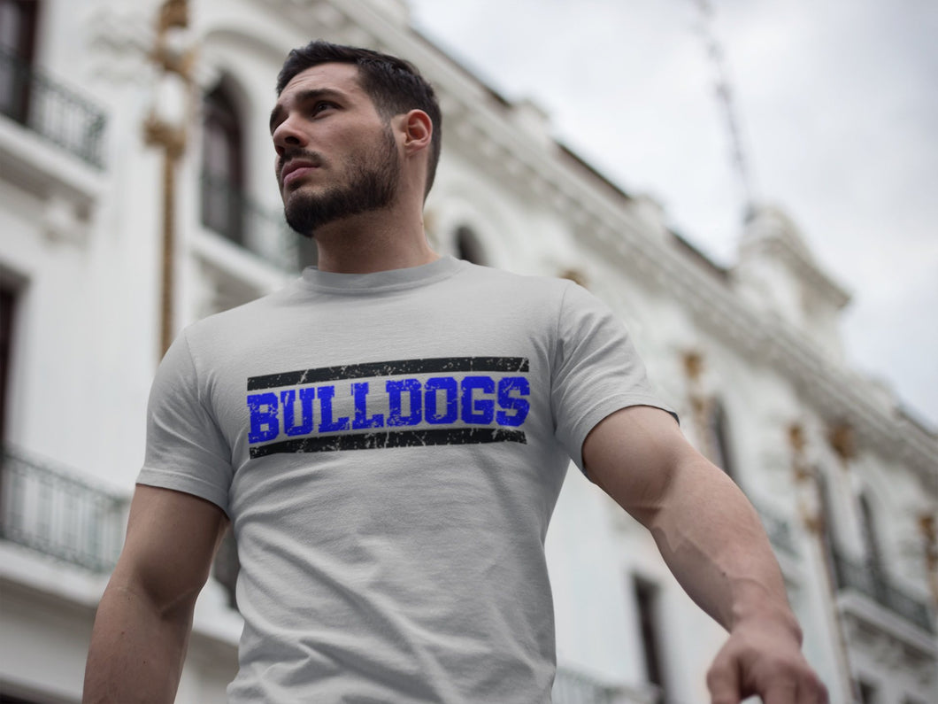 BULLDOGS Distressed Royal and Black Digital Download