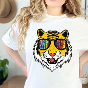 TIGER Tie Die Aviator Mascots Direct To Film (DTF) Transfers