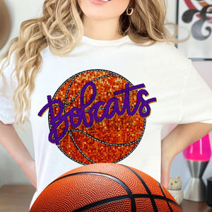 Assorted Faux Sequin II Basketball [Team] Direct To Film (DTF) Transfers