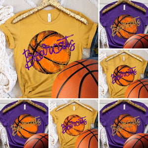 CUSTOM Vintage Basketball Team Name Design And Mock Up