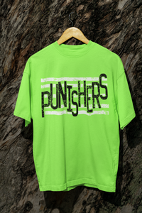 KBD OG Strip Word PUNISHERS White and Black Distressed
