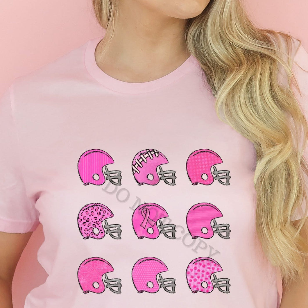 KBD OG BREAST CANCER AWARENESS FOOTBALL HELMETS