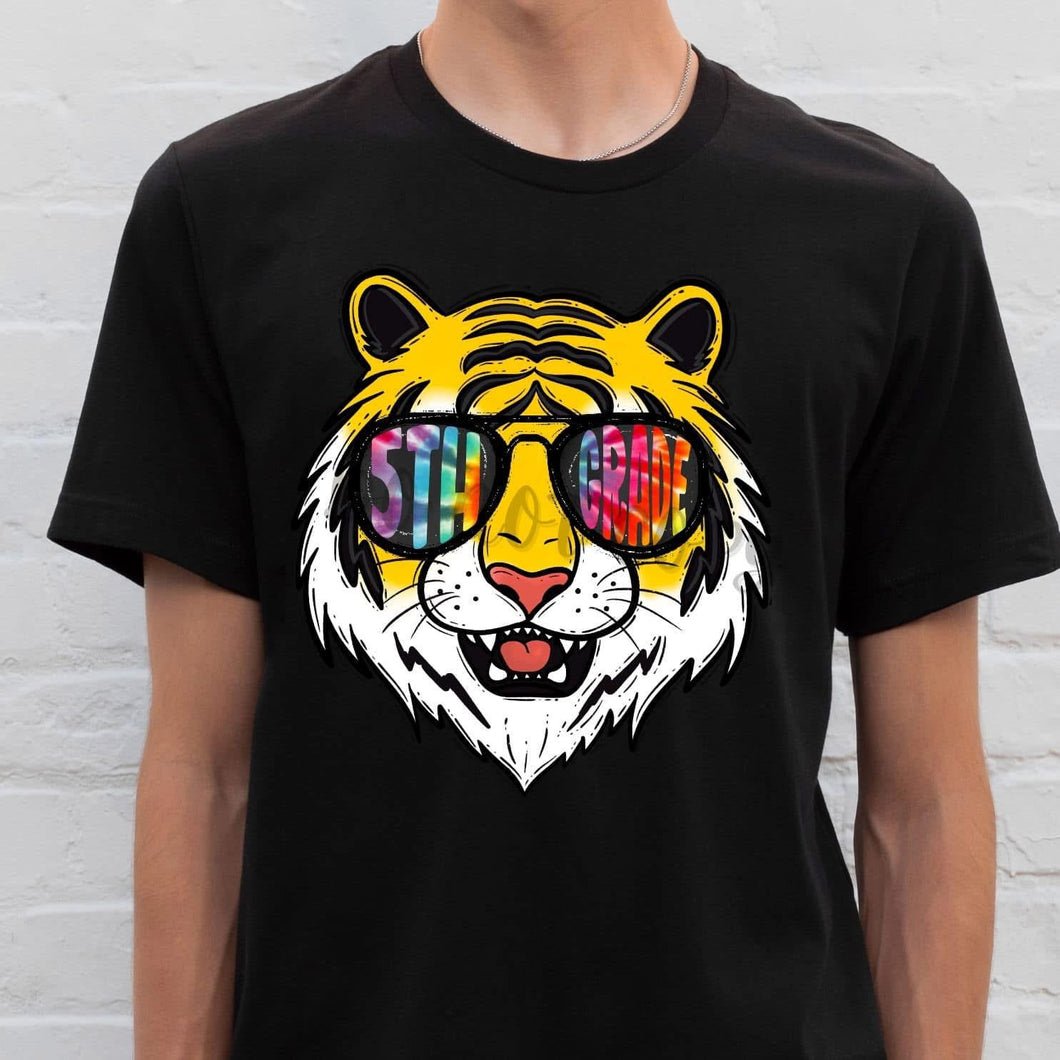 TIGERS Shades Tie Dye 5th Grade