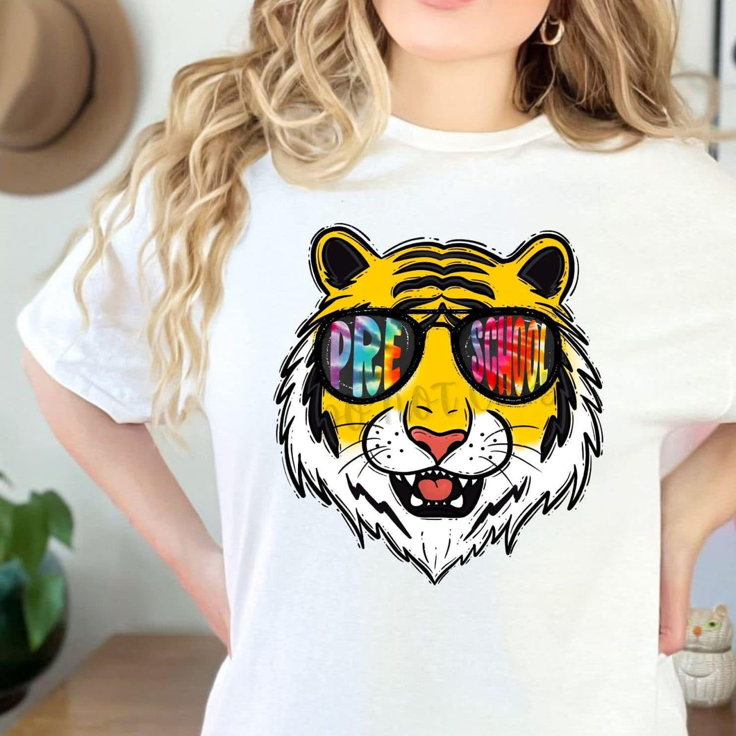 Tie Dye Aviator Mascots TIGERS Pre-School