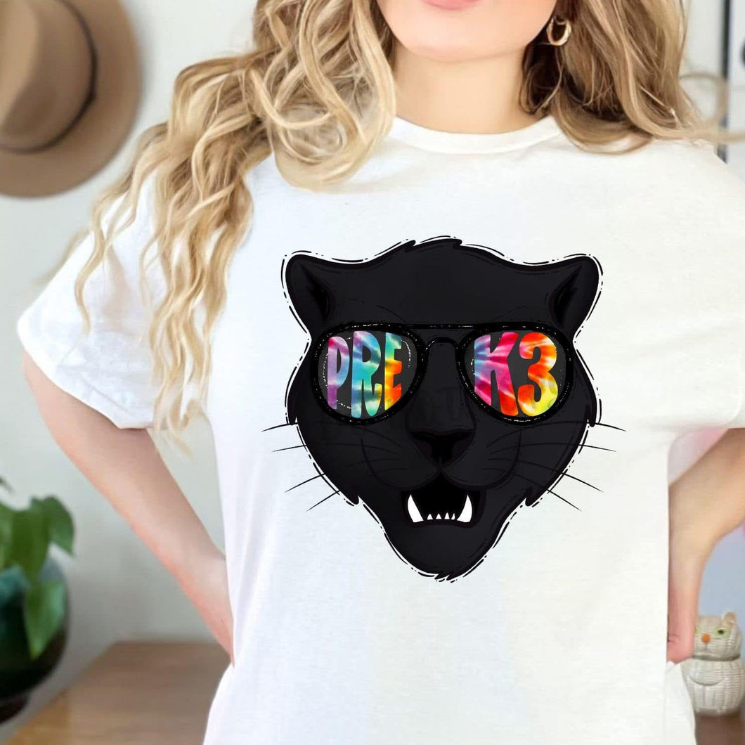 Tie Dye Aviator Mascots PANTHERS PreK3